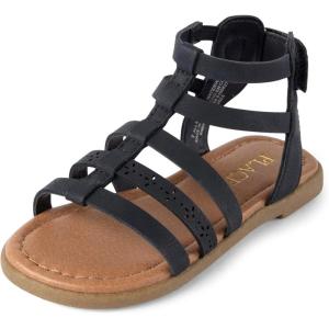 The Children’s Place Baby Girls’ Baby Girls and Toddler Gladiator Sandals(Black)