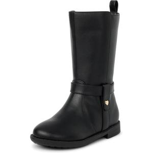 The Children’s Place Baby Girls’ Baby Girls and Toddler Tall Riding Boots(Black)