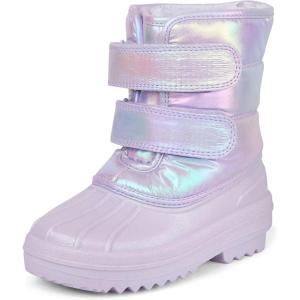 The Children’s Place Baby Girls’ Faux Fur Trim Snow Boots(Purple)