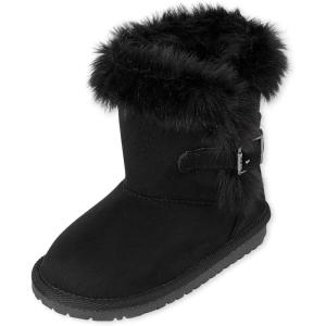 The Children’s Place Girls’ Warm Lightweight Winter Boot(Black)