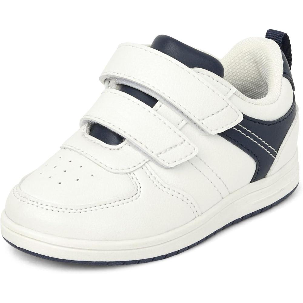 imageThe Childrens Place Baby Boys Baby Boys and Toddler Everyday Casual SneakersWhite Multi Low Top
