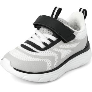 The Children’s Place Baby Boys’ Baby Boys and Toddler Everyday Casual Sneakers(Grey Running)