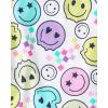 The Children’s Place Girls’ Short Sleeve Top and Shorts,2 Piece Pajama Set(Rainbow Faces)