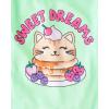 The Children’s Place Girls’ Short Sleeve Top and Shorts,2 Piece Pajama Set(Sweet Dreams)