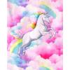 The Children’s Place Girls’ Short Sleeve Top and Shorts,2 Piece Pajama Set(Unicorn Pink Neon)