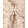 The Children’s Place Girls’ Short Sleeve Sweater Shrug(Crochet Frappe)