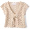 The Children’s Place Girls’ Short Sleeve Sweater Shrug(Crochet Frappe)