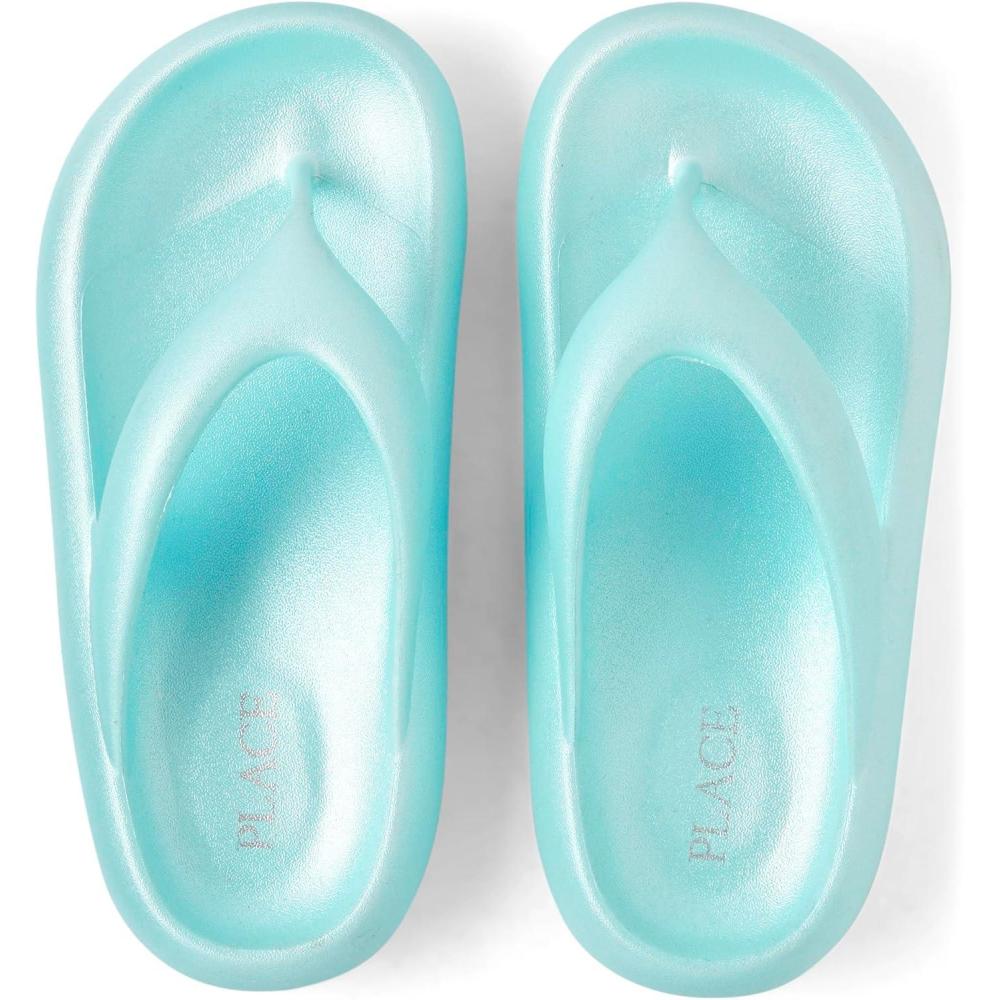 imageThe Childrens Place Girls Everyday Flip FlopsBlue