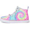 The Children’s Place Girls’ Girls Casual Lace Up Hi Top Sneakers(Tie Dye Swirl)