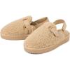 The Children’s Place Girls’ Girls’ Comfy Slip on Clog with Backstrap, Faux Fur Lined(Brown)