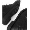 The Children’s Place Girls’ Girls Lace Up Combat Boots(Black Quilted)