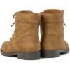 The Children’s Place Girls’ Girls Lace Up Combat Boots(Tan Quilted)