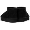 The Children’s Place Girls’ Girls Mini Ankle Platform Boot, Faux-fur Lined(Black)