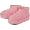 The Children’s Place Girls’ Girls Mini Ankle Platform Boot, Faux-fur Lined(Pink)
