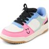 The Children’s Place Girls’ Girls’ Casual Lace Up Low Top Sneakers(Retro Colorblock)