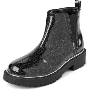 The Children’s Place Baby Girls’ Ankle Boots(Glitter Black)