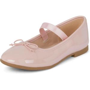 The Children’s Place Girls’ Girls Closed Toe Ballet Flats(Pink)