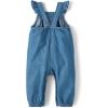 The Children’s Place Baby Girls’ And Newborn Everyday Summer Rompers(Denim Blue)
