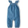 The Children’s Place Baby Girls’ And Newborn Everyday Summer Rompers(Denim Blue)