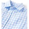 The Children’s Place Boys’ Short Sleeve Poplin Button Down Shirt(Breeze Gingham)