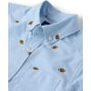 The Children’s Place Boys’ Short Sleeve Poplin Button Down Shirt(Football Print)