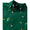 The Children’s Place Boys’ Short Sleeve Poplin Button Down Shirt(Spruceshad Doodle)