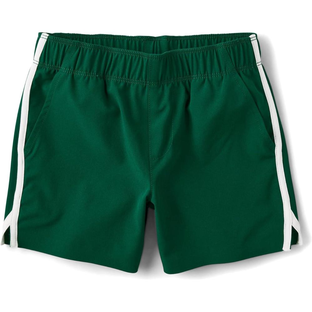 imageThe Childrens Place Boys Quick Dry Pull on ShortsVarsity Forest