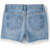 The Children’s Place Girls Denim Shortie Shorts(Gemini Wash Lace Hem)