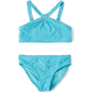 The Children’s Place Girls’ 2-piece Bikini Swimsuit(Blue Seashells)