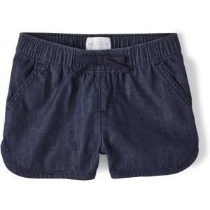The Children’s Place Girls’ Denim Pull on Shorts(Holly Wash)