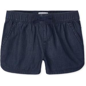 The Children’s Place Girls’ Denim Pull on Shorts(Lexie Wash)