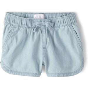 The Children’s Place Girls’ Denim Pull on Shorts(Tessa Wash)