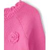 The Children’s Place Baby Girls’ and Toddler Long Sleeve Crew Neck Pullover Sweater(Jazzberry)
