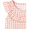 The Children’s Place Baby Girls’ and Toddler Tie Front Tank Tops(Daisy Gingham/Peach Tie 2-pack)