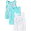 The Children’s Place Baby Girls’ and Toddler Assorted Tank Tops(Gulf Steam 3-pack)