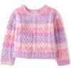 The Children’s Place Baby Girls’ and Toddler Long Sleeve Crew Neck Pullover Sweater(Yreka Pink Ombre)