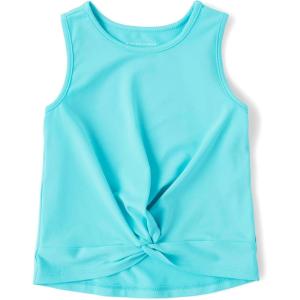 The Children’s Place Baby Girls’ and Toddler Active Twist Front Tank Top(Time for Teal)
