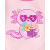 The Children’s Place Girls’ 100% Cotton Sleeve Top and Shorts 2 Piece Pajama Set(Bow Pink)