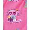 The Children’s Place Girls’ 100% Cotton Sleeve Top and Shorts 2 Piece Pajama Set(Bow Pink)