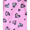 The Children’s Place Girls’ Short Sleeve Top and Shorts,2 Piece Pajama Set(Pink Rainbow Hearts)