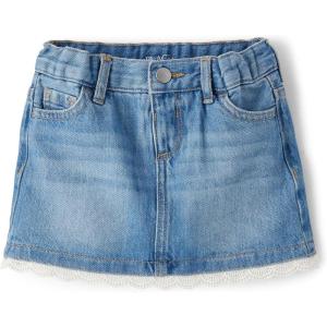 The Children’s Place Baby Girls’ And Toddler Denim Skort(Reagan Wash Lace)