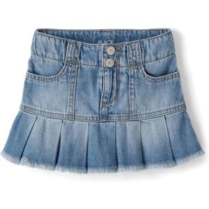 The Children’s Place Girls’ Everyday Denim Skirts and Skorts(Reagan Wash Skort)