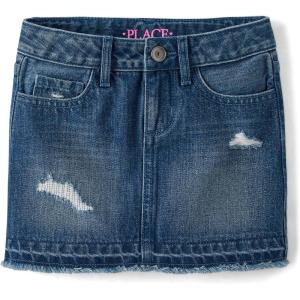 The Children’s Place Girls’ Everyday Denim Skirts and Skorts(Rosalie Wash)