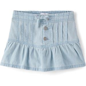 The Children’s Place Girls’ Everyday Denim Skirts and Skorts(Sutton Wash Chambray)