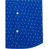 The Children’s Place Baby Boys’ and Toddler Poplin Short Sleeve Button Down Shirt(Blue Palm Geo)