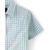The Children’s Place Baby Boys’ and Toddler Poplin Short Sleeve Button Down Shirt(Celery Foam)