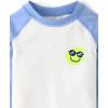 The Children’s Place Baby Boys’ and Toddler Short Sleeve Rashguard and Bottoms(Bright Sky)