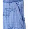 The Children’s Place Baby Boys’ And Toddler Gauze Short Sleeve Shirt and Shorts, 2 Piece Outfit(Light Blue Sharks)
