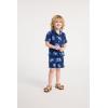 The Children’s Place Baby Boys’ And Toddler Gauze Short Sleeve Shirt and Shorts, 2 Piece Outfit(Tidal Crabs)