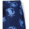 The Children’s Place Baby Boys’ And Toddler Gauze Short Sleeve Shirt and Shorts, 2 Piece Outfit(Tidal Crabs)